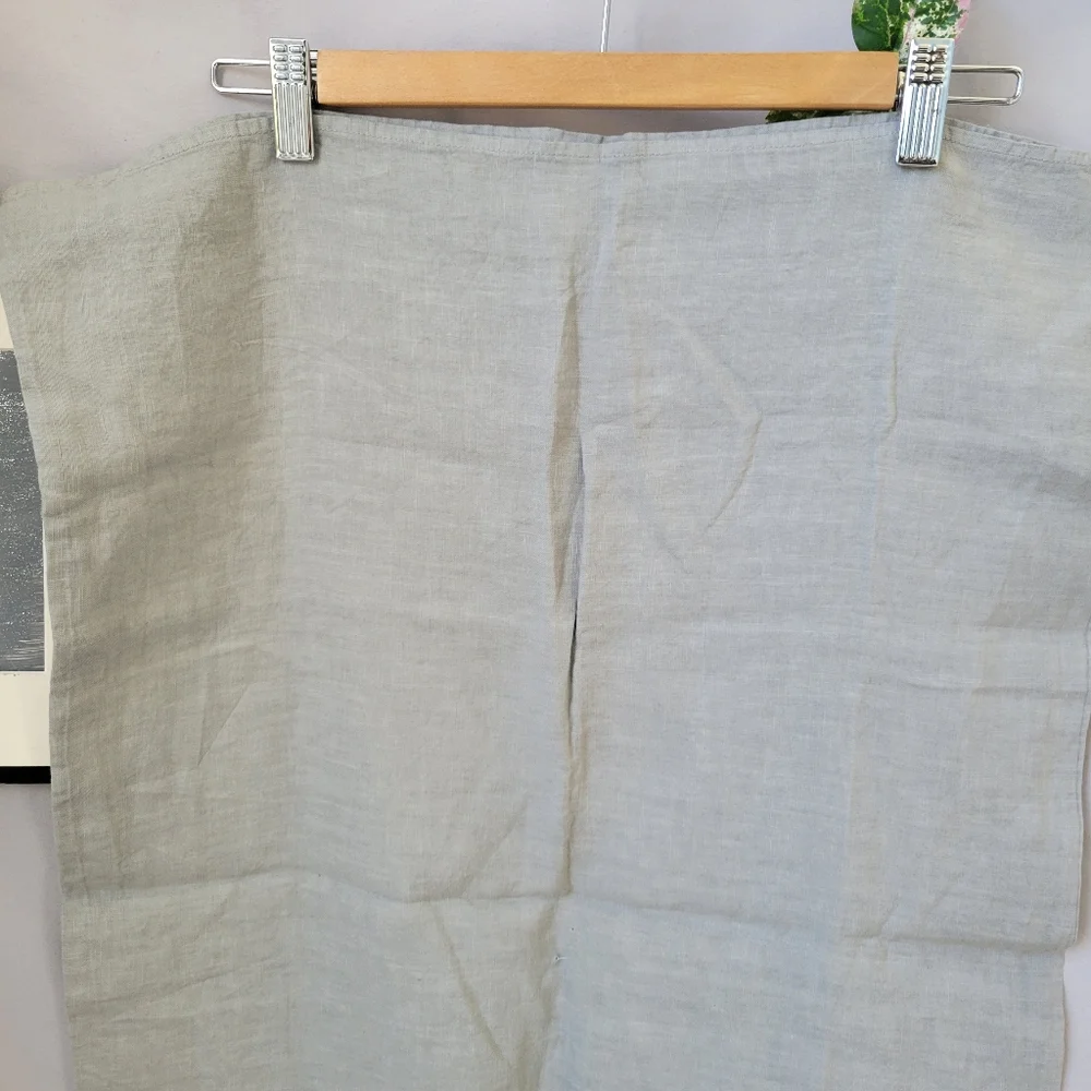 NEW Restoration Hardware Stonewashed Linen Standard Pillowcase Gray Fog